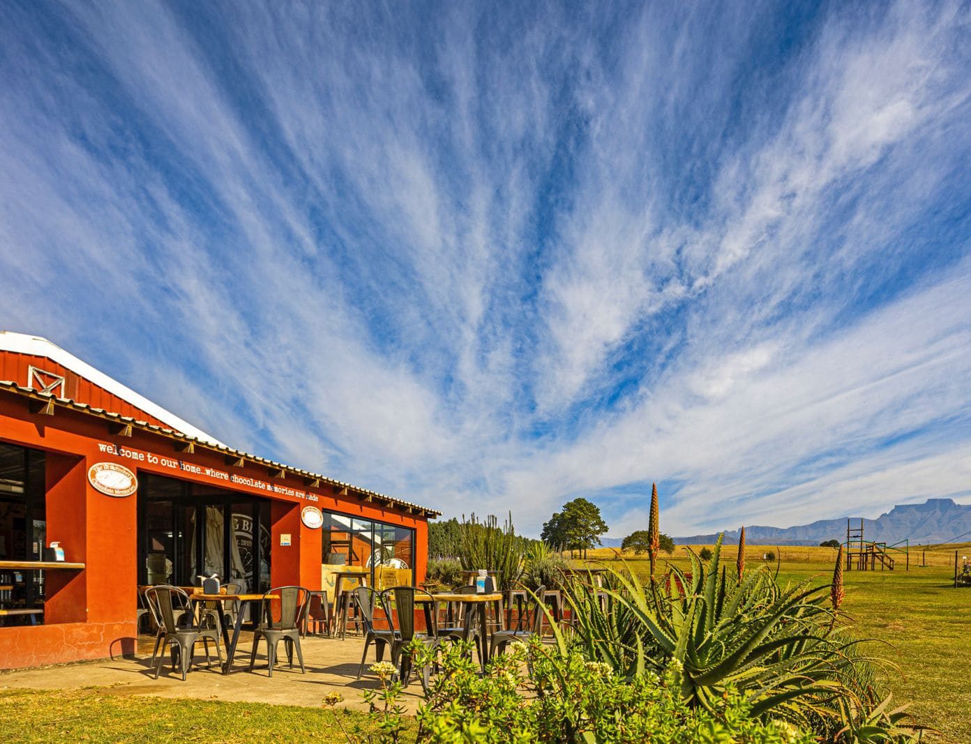 where we are Drakensberg chocolate bergvile air